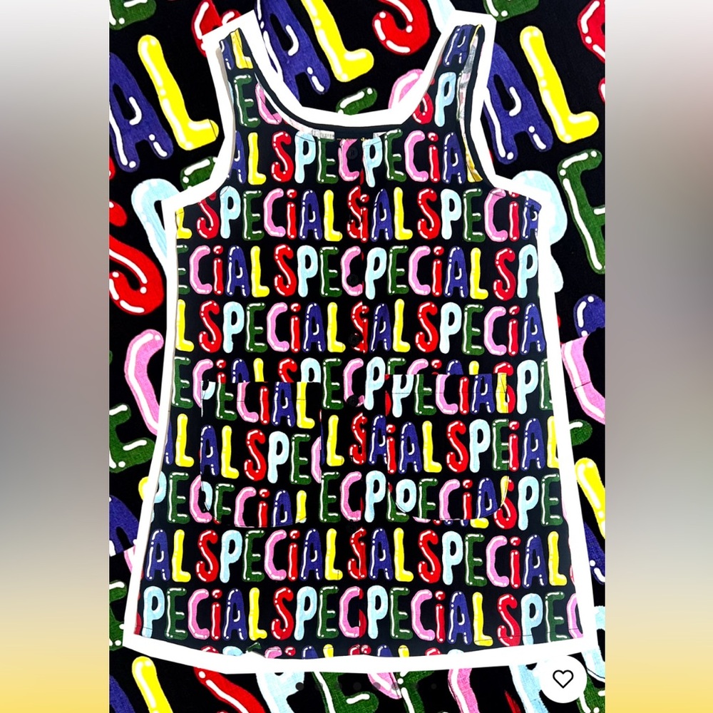 Special Repeat-Print Tank Dress - Multicolor